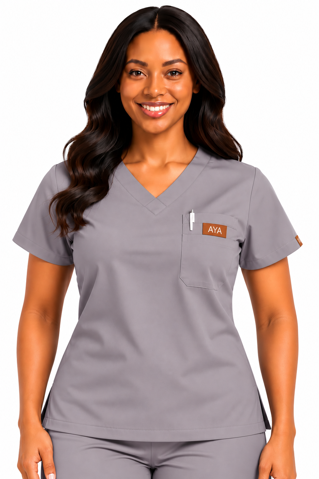 AYA Women's Classic V-Neck Scrub Top
