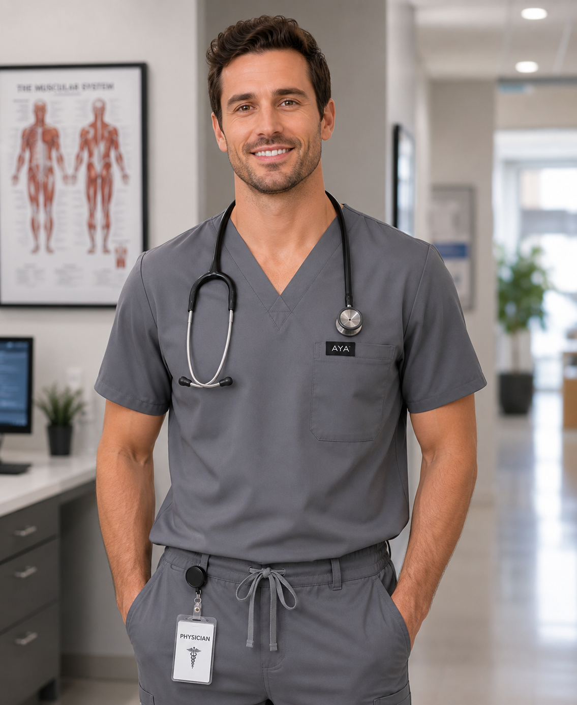 Classic V-Neck Scrub Set