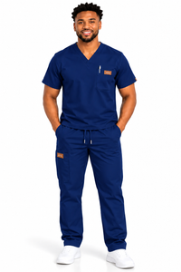 AYA Men's Classic V-Neck Scrub Top