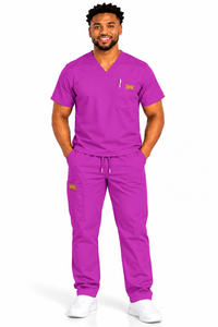 AYA Men's Classic V-Neck Scrub Top