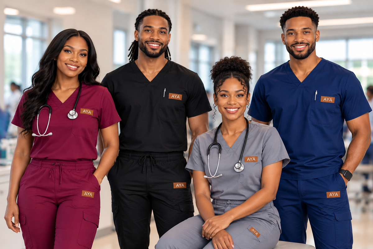AYA Scrubs healthcare team